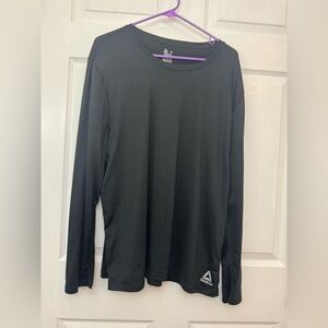 Reebok Men's Charcoal Long Sleeve Tee